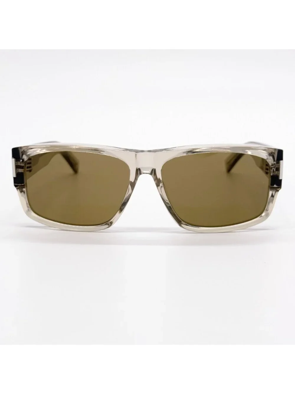 NEW SAINT LAURENT SUNGLASSES SL689 005 MEN SQUARE BEIGE/BROWN EYEWEAR SL 685